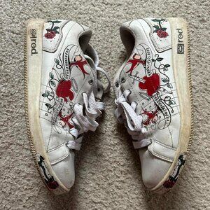 Ecko Unltd Red White Y2K Sneakers sz 6 womens
